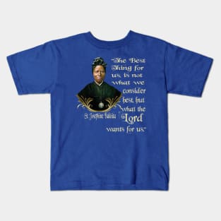 St Josephine Bakhita Catholic Saint Kids T-Shirt